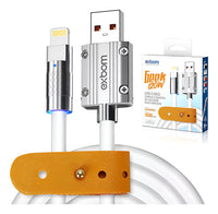 Cabo De Dados Lightning Acabamento Em Metal Led Exbom Cbx-u3